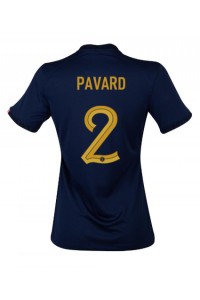 Frankrijk Benjamin Pavard #2 Voetbaltruitje Thuis tenue Dames WK 2022 Korte Mouw